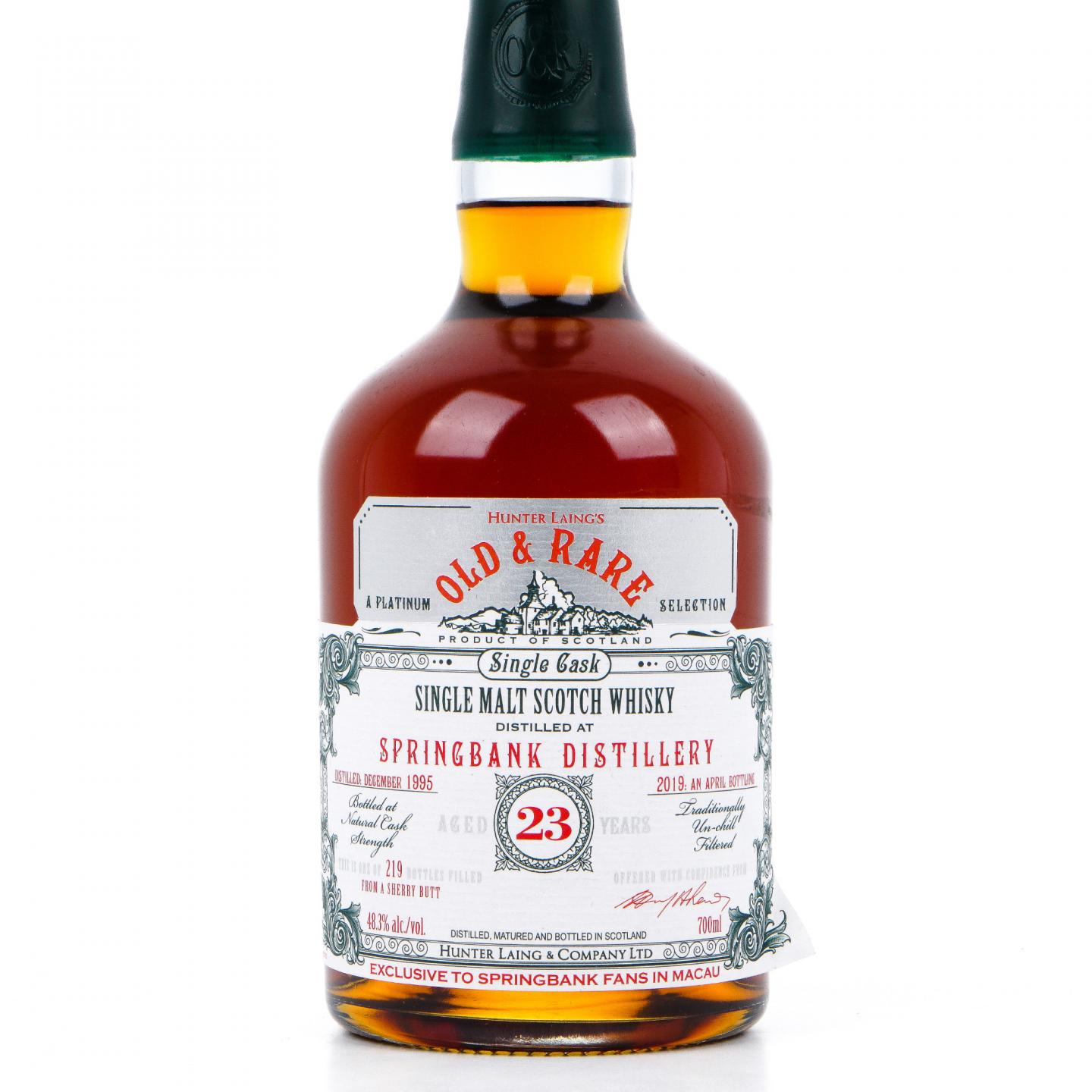 Springbank 云顶 23年 1995-2019 HL Old & Rare 雪莉单桶 桶强 48.3%Vol.