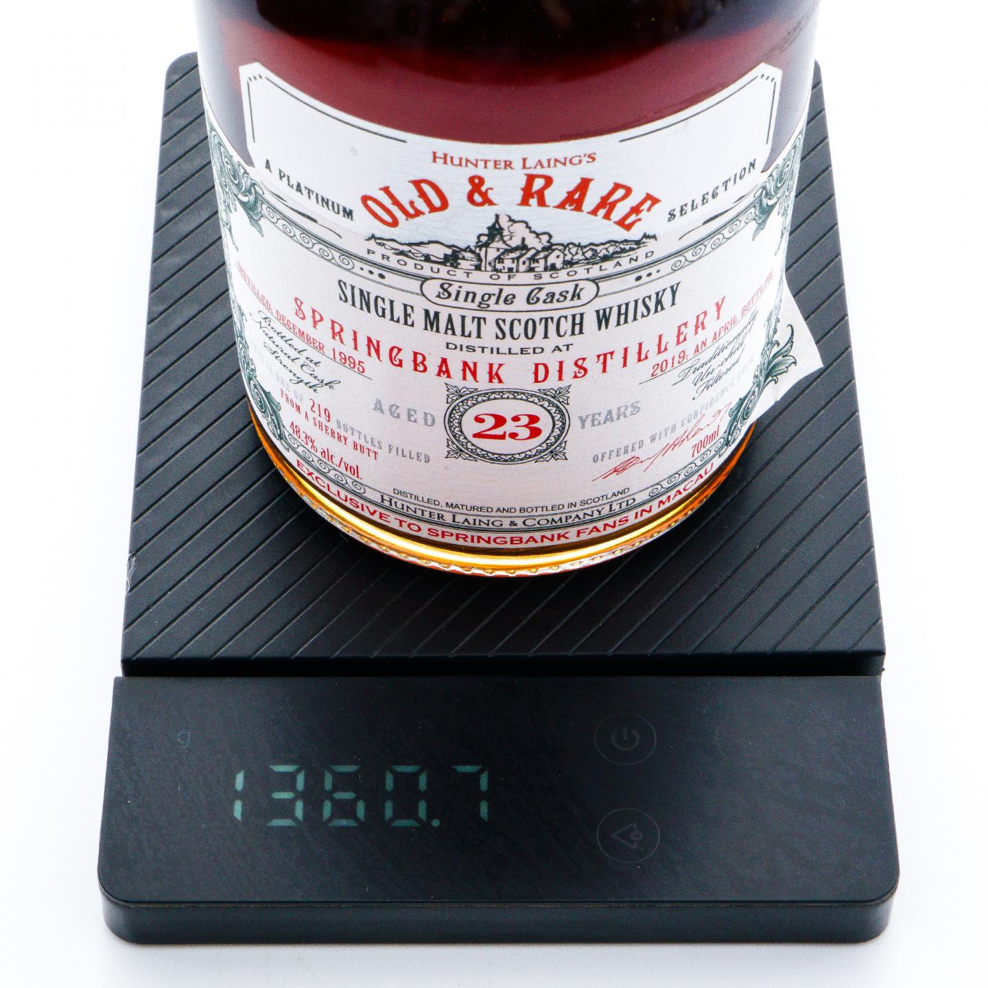 Springbank 云顶 23年 1995-2019 HL Old & Rare 雪莉单桶 桶强 48.3%Vol.