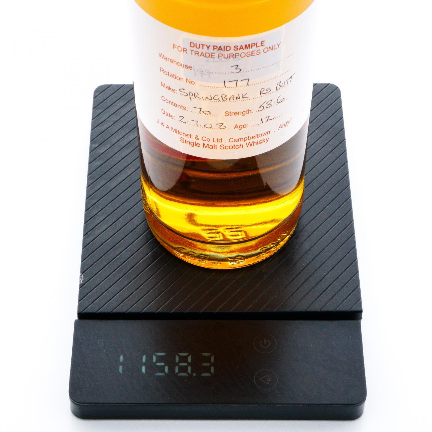 Springbank 云顶 12年 2008 完税版