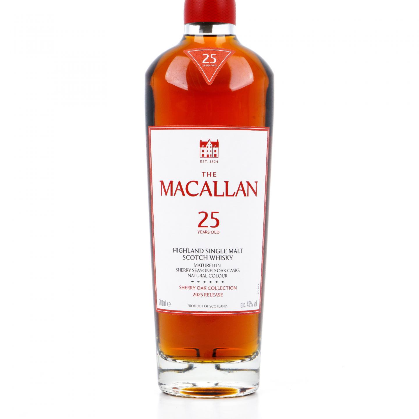麦卡伦 25年 2025 雪莉桶 700ml
