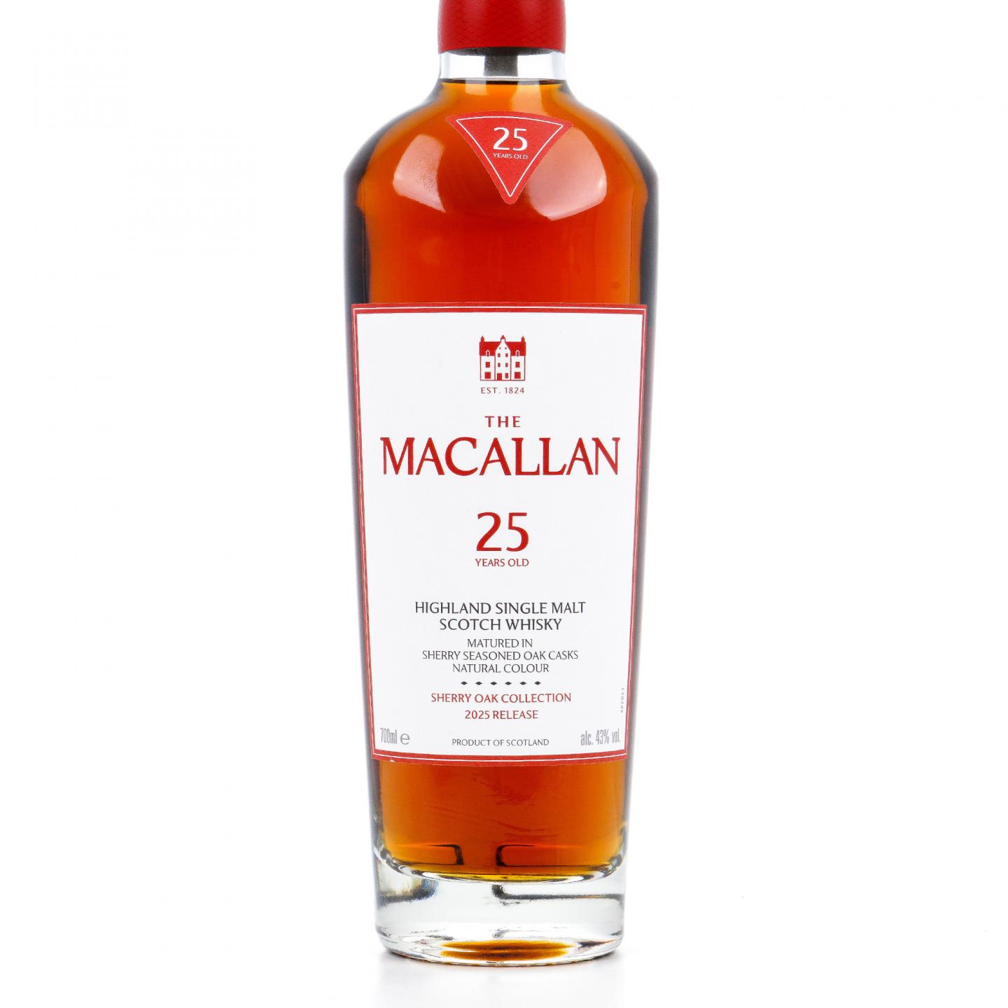 麦卡伦 25年 2025 雪莉桶 木礼盒