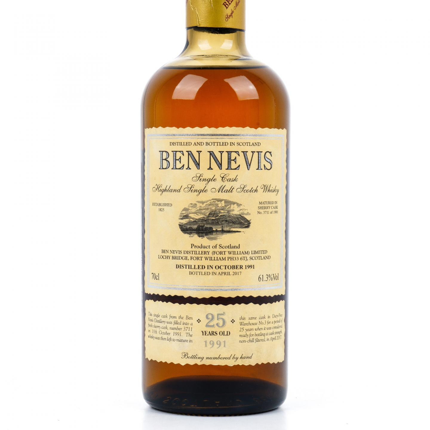 本尼维斯 25年 1991-2017 雪莉单桶#3711