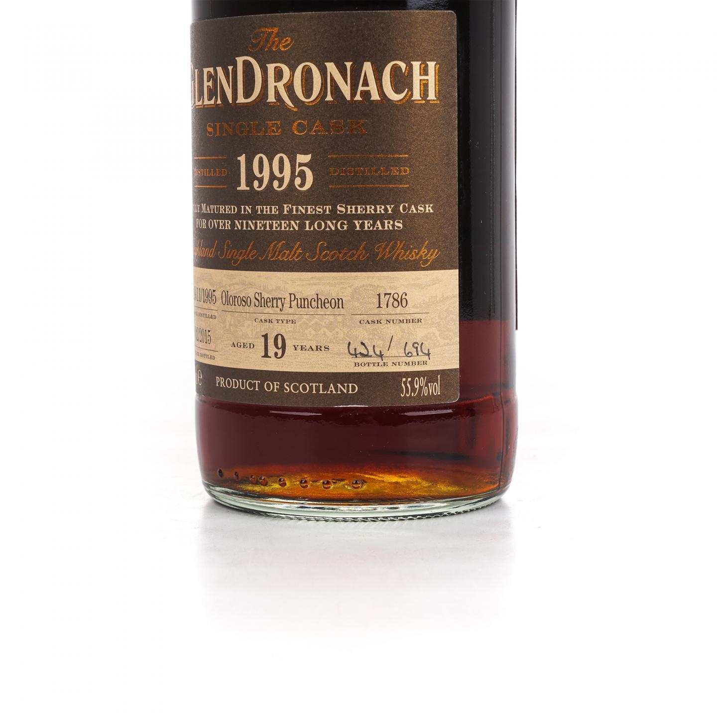 Glendronach 格兰多纳 19年 1995-2015 雪莉单桶#1786