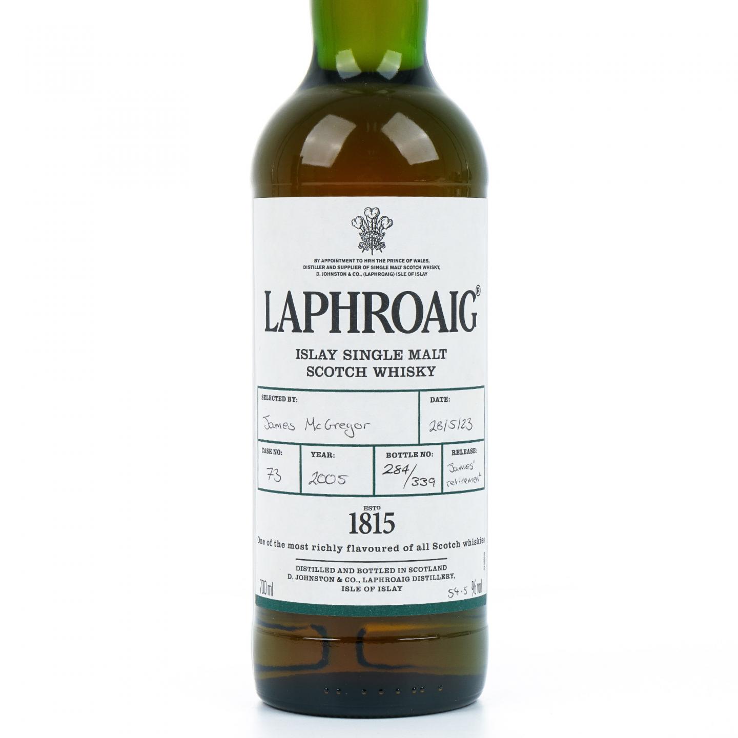 Laphroaig 拉弗格 2005-2023 手写标 单桶#73