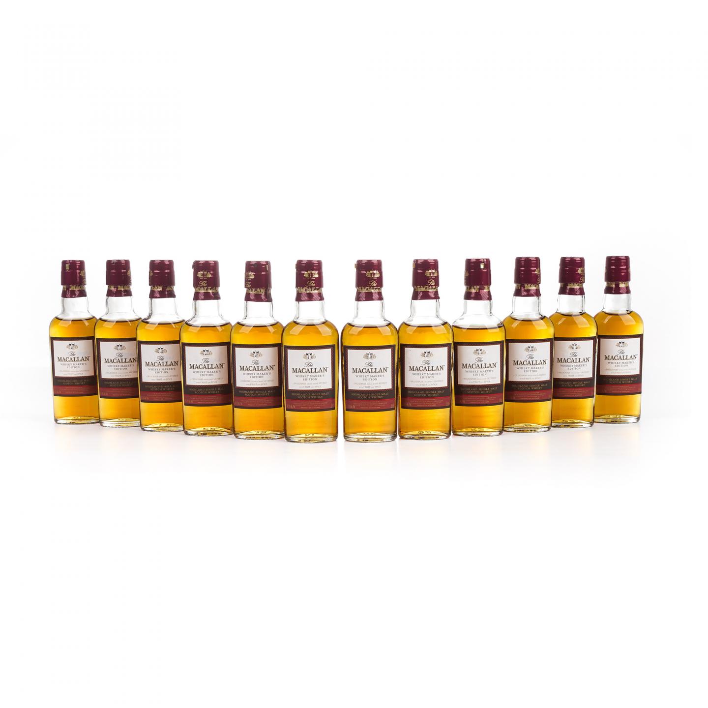 【酒版】Macallan 麦卡伦 1824系列 Whisky Maker's Edition 12瓶组*50ml