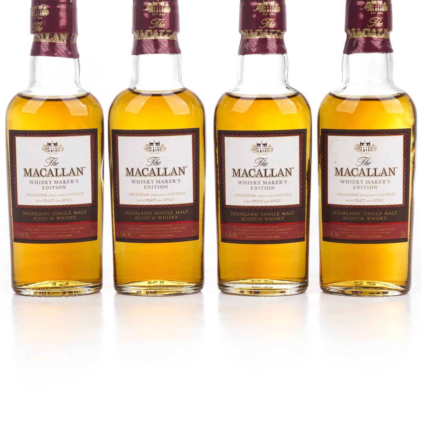 【酒版】Macallan 麦卡伦 1824系列 Whisky Maker's Edition 12瓶组*50ml