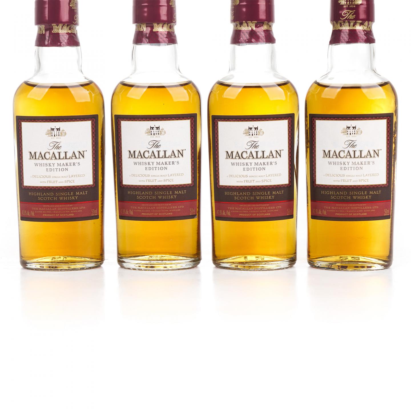 【酒版】Macallan 麦卡伦 1824系列 Whisky Maker's Edition 12瓶组*50ml