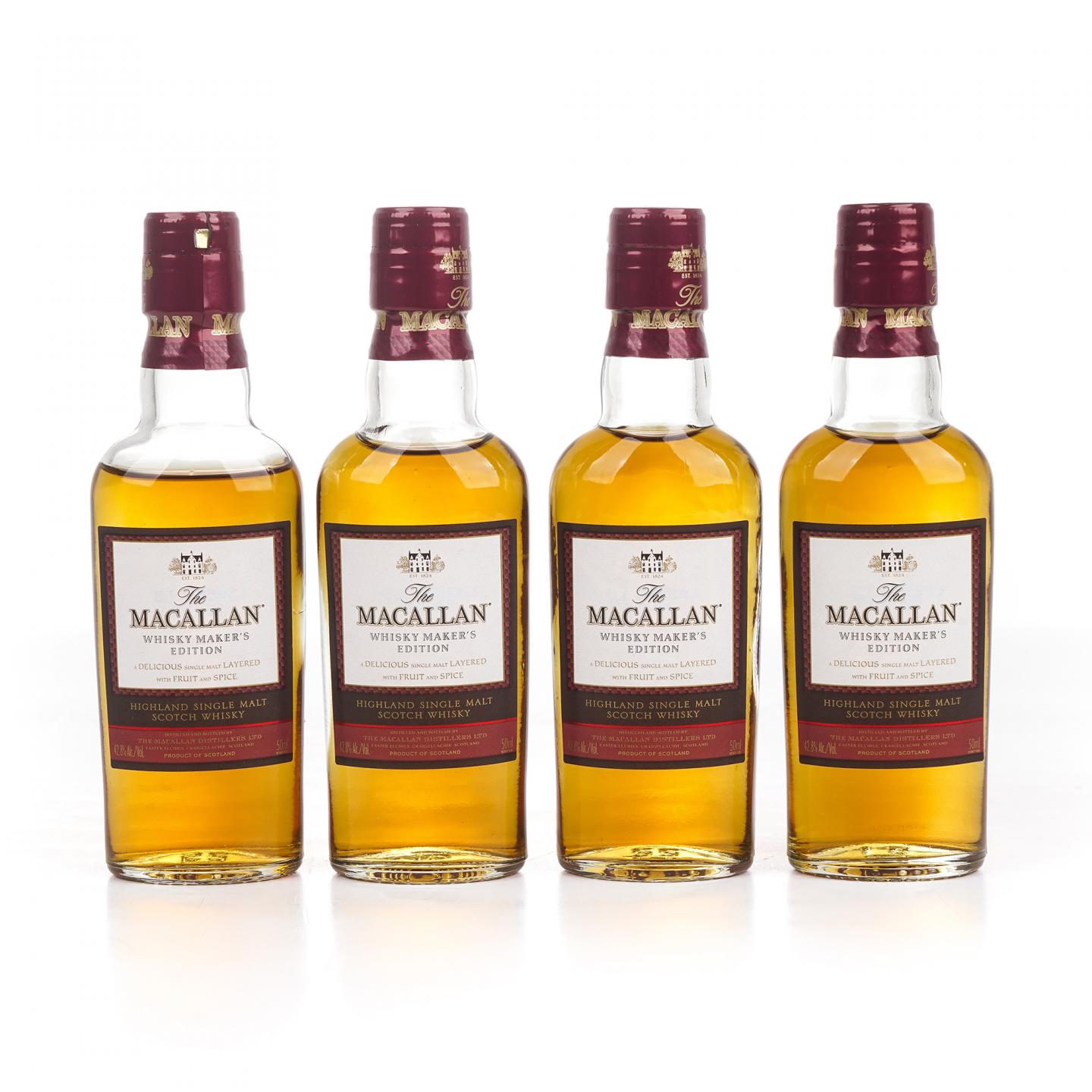 【酒版】Macallan 麦卡伦 1824系列 Whisky Maker's Edition 12瓶组*50ml