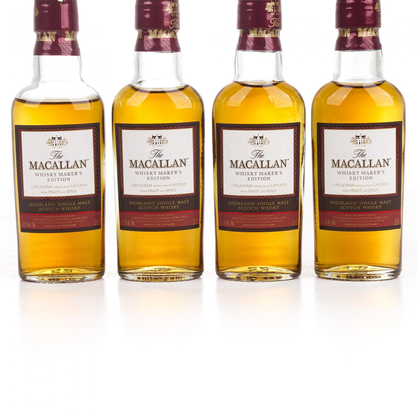 【酒版】Macallan 麦卡伦 1824系列 Whisky Maker's Edition 12瓶组*50ml