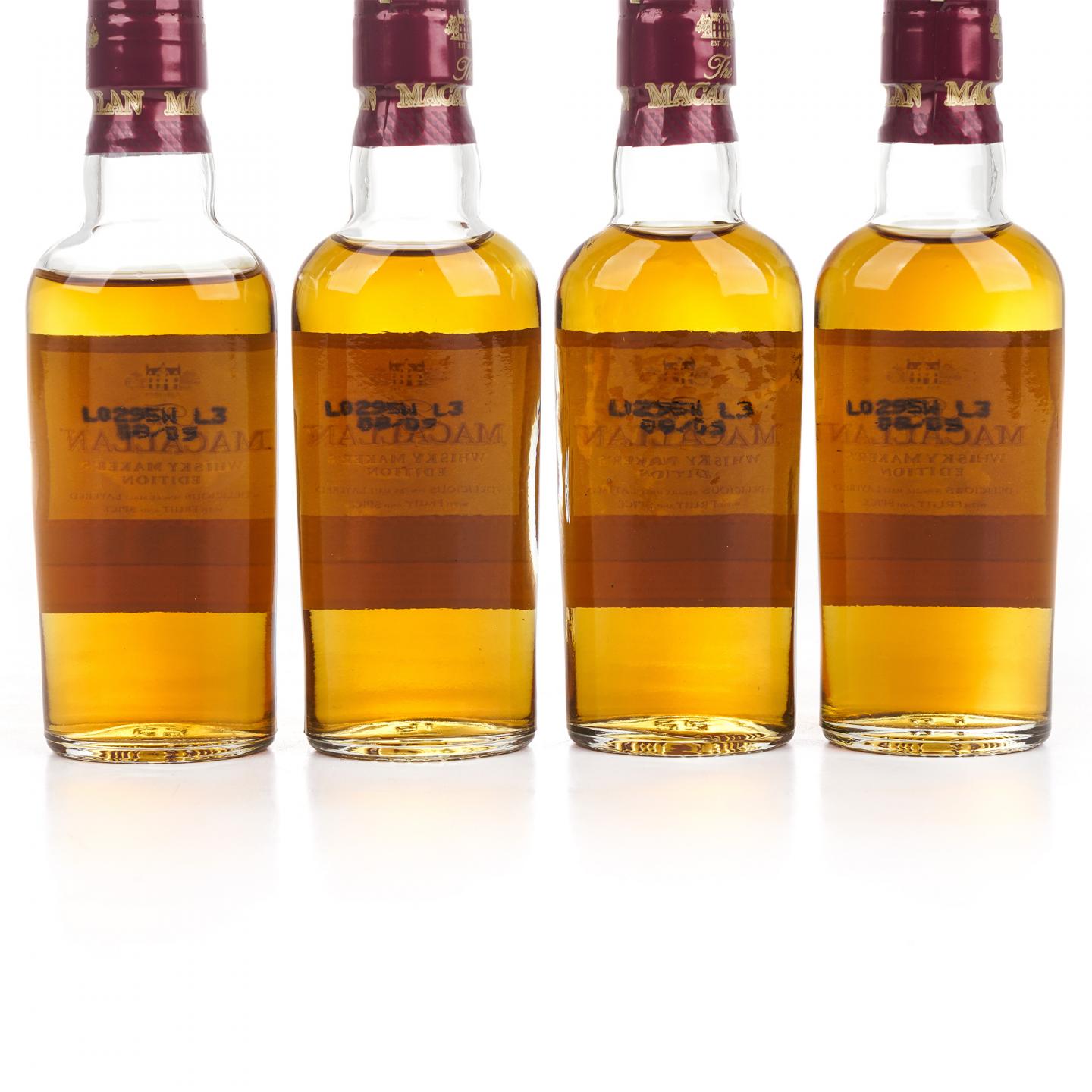 【酒版】Macallan 麦卡伦 1824系列 Whisky Maker's Edition 12瓶组*50ml