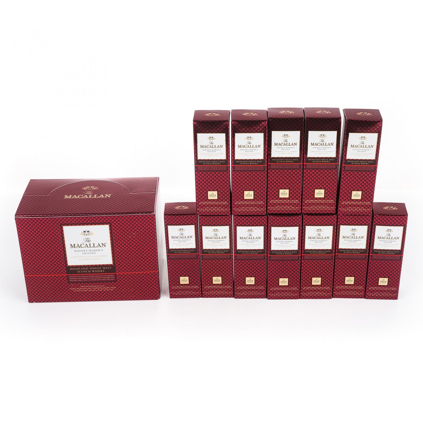 【酒版】Macallan 麦卡伦 1824系列 Whisky Maker's Edition 12瓶组*50ml