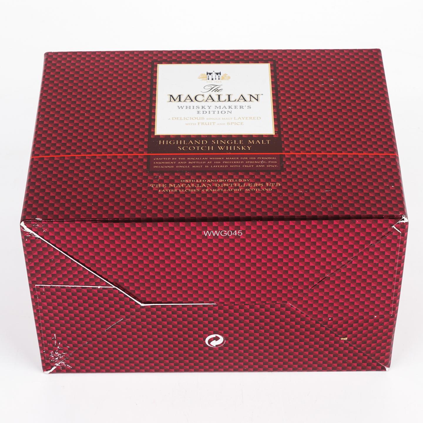 【酒版】Macallan 麦卡伦 1824系列 Whisky Maker's Edition 12瓶组*50ml