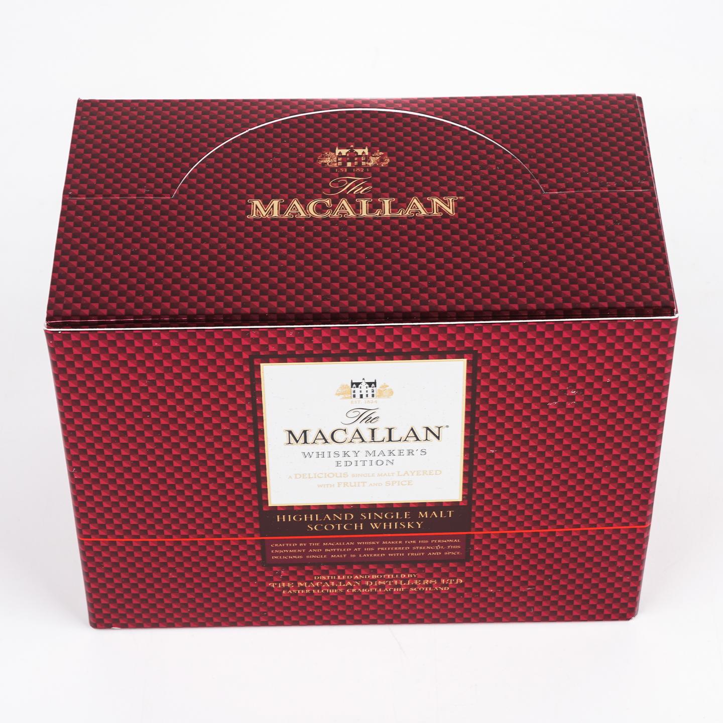 【酒版】Macallan 麦卡伦 1824系列 Whisky Maker's Edition 12瓶组*50ml