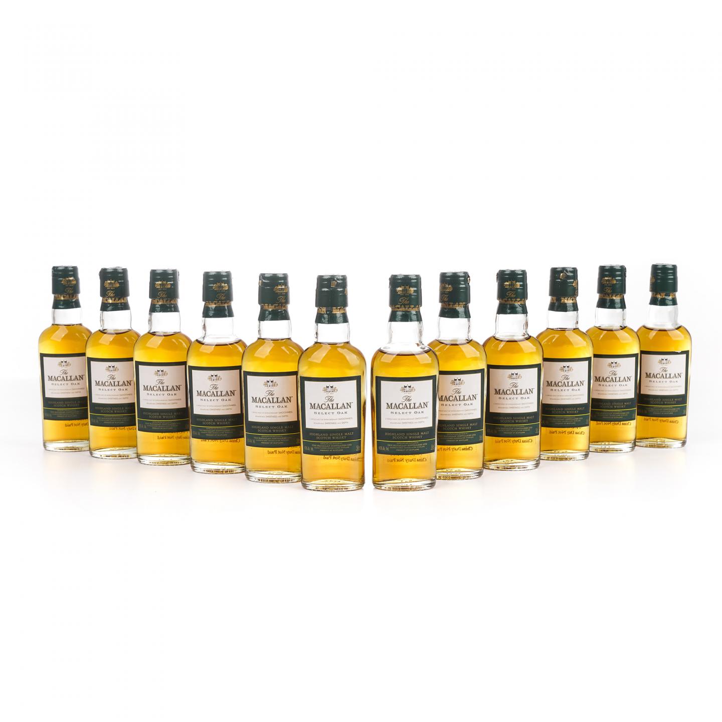 【酒版】Macallan 麦卡伦 1824系列 Select Oak 绿标 12瓶组*50ml