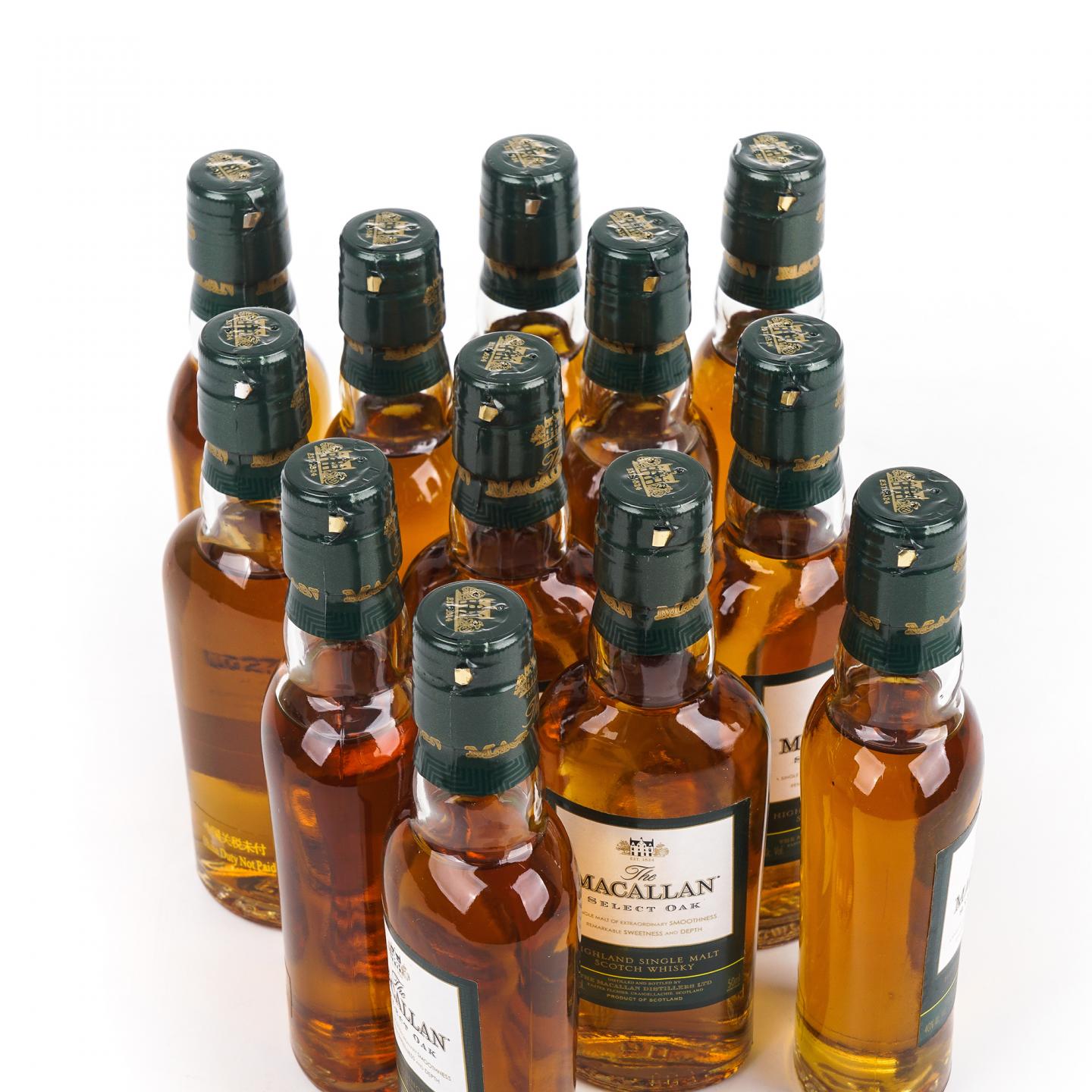 【酒版】Macallan 麦卡伦 1824系列 Select Oak 绿标 12瓶组*50ml