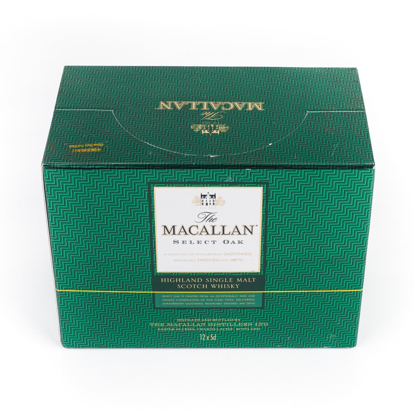 【酒版】Macallan 麦卡伦 1824系列 Select Oak 绿标 12瓶组*50ml