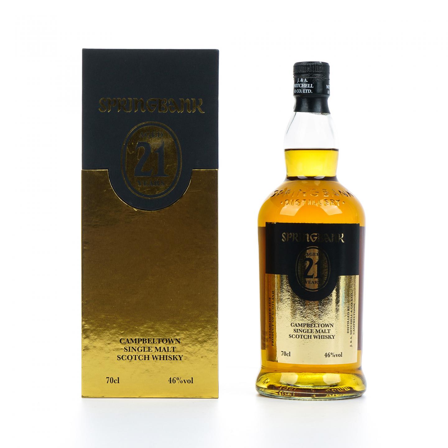 Springbank 云顶 21年 金色标