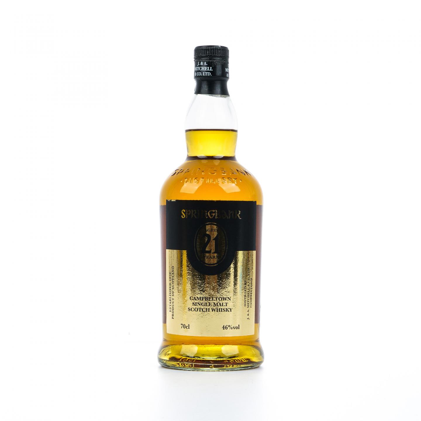 Springbank 云顶 21年 金色标