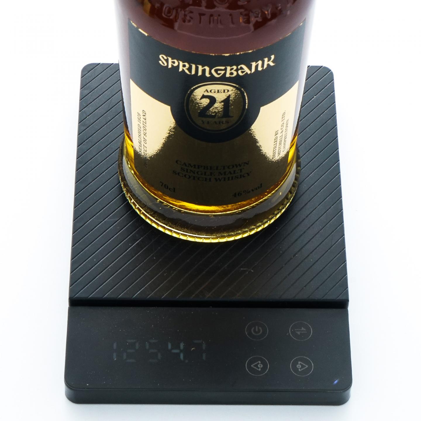 Springbank 云顶 21年 金色标