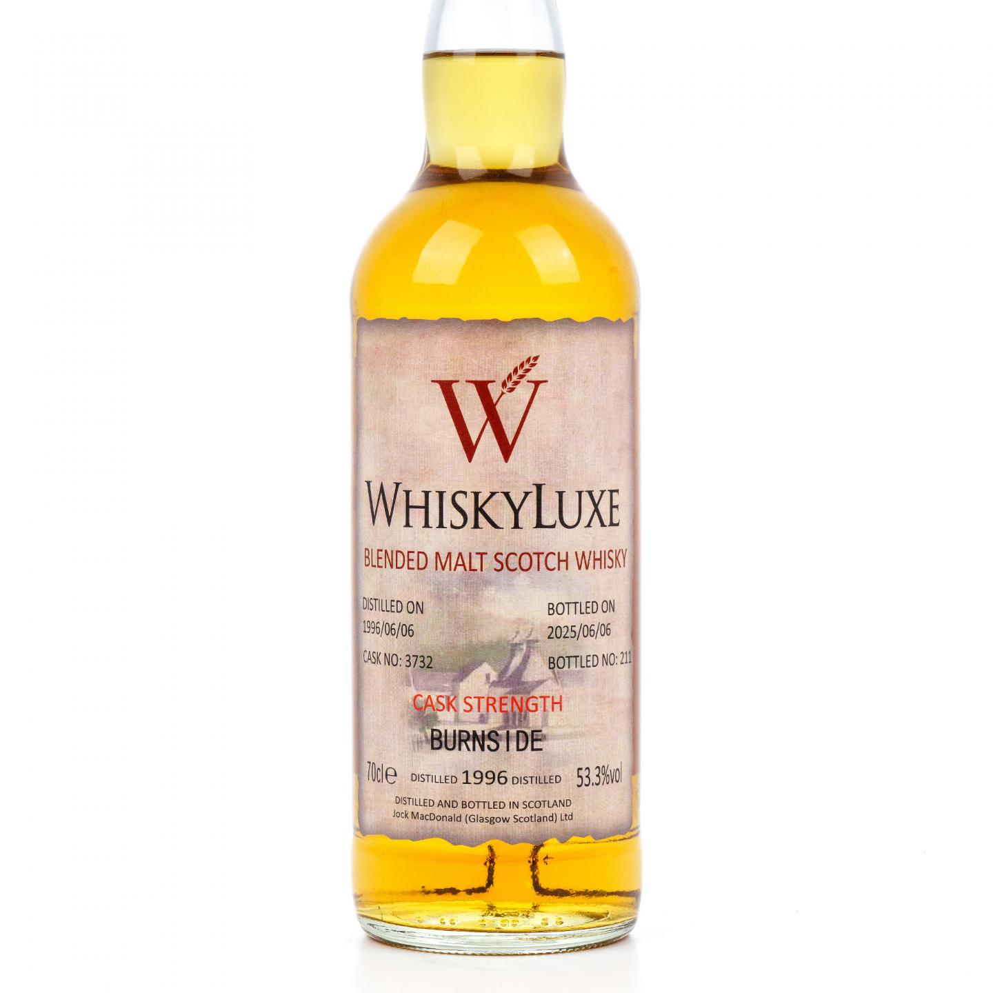 Burnside 1996-2025 百富汤匙桶#3732 Whiskyluxe 桶强