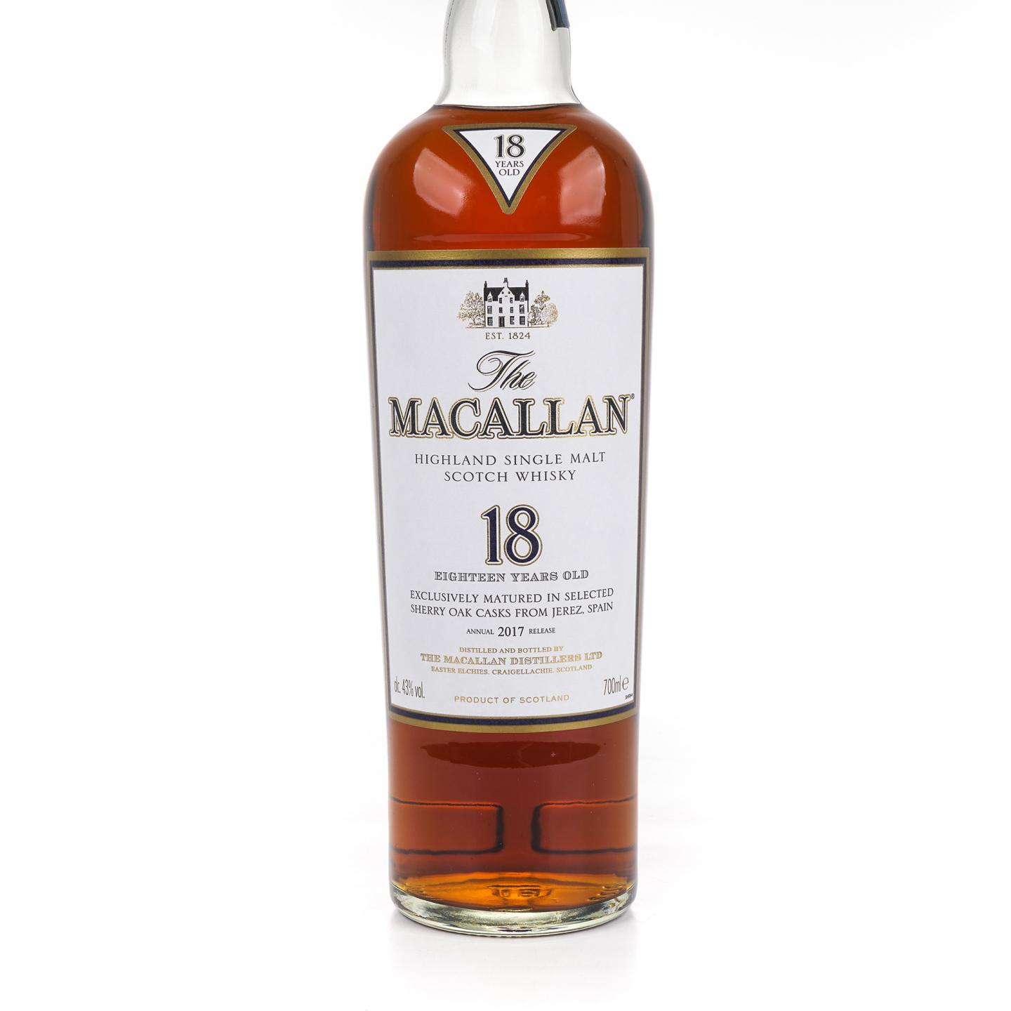 Macallan 麦卡伦 18年 2017 雪莉桶