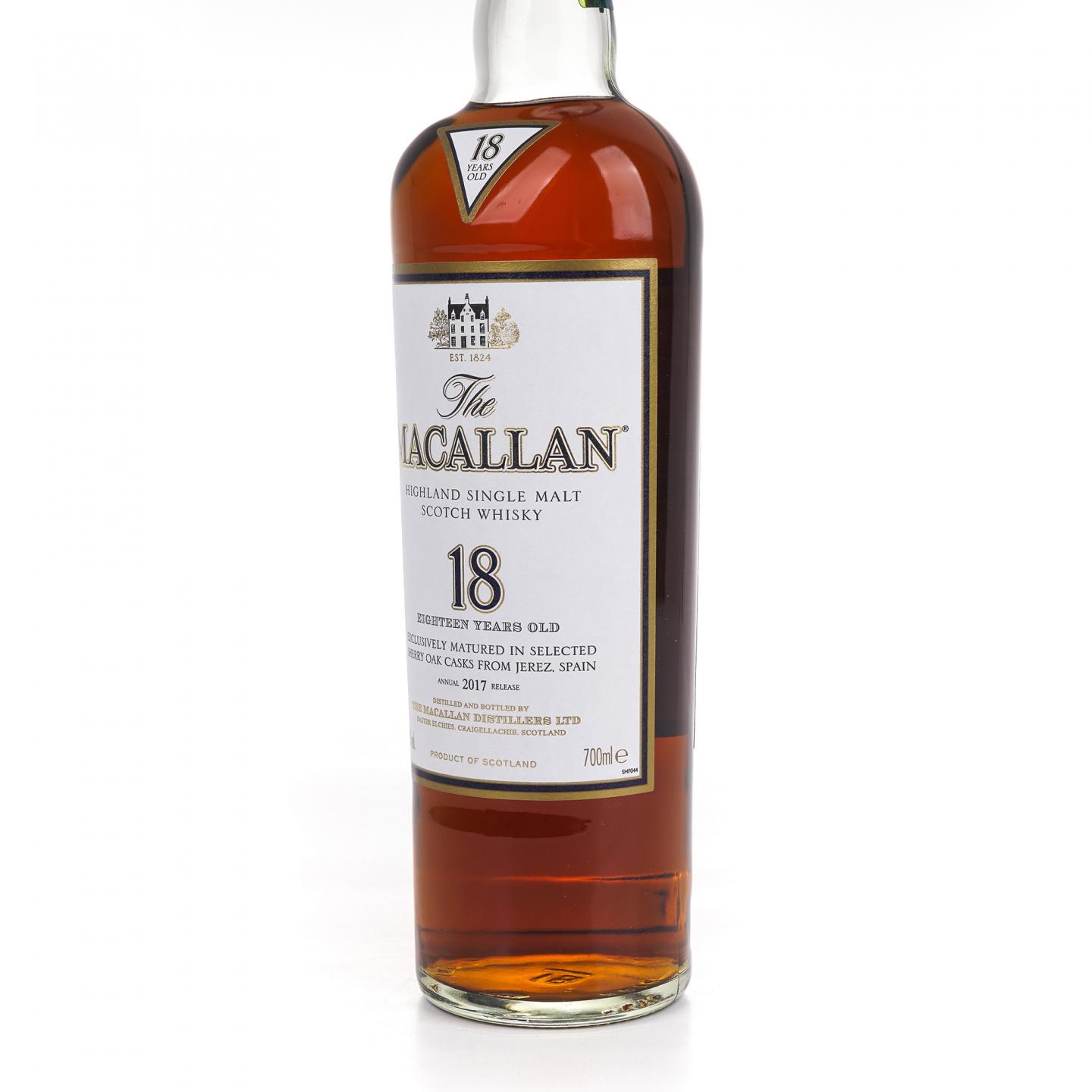 Macallan 麦卡伦 18年 2017 雪莉桶