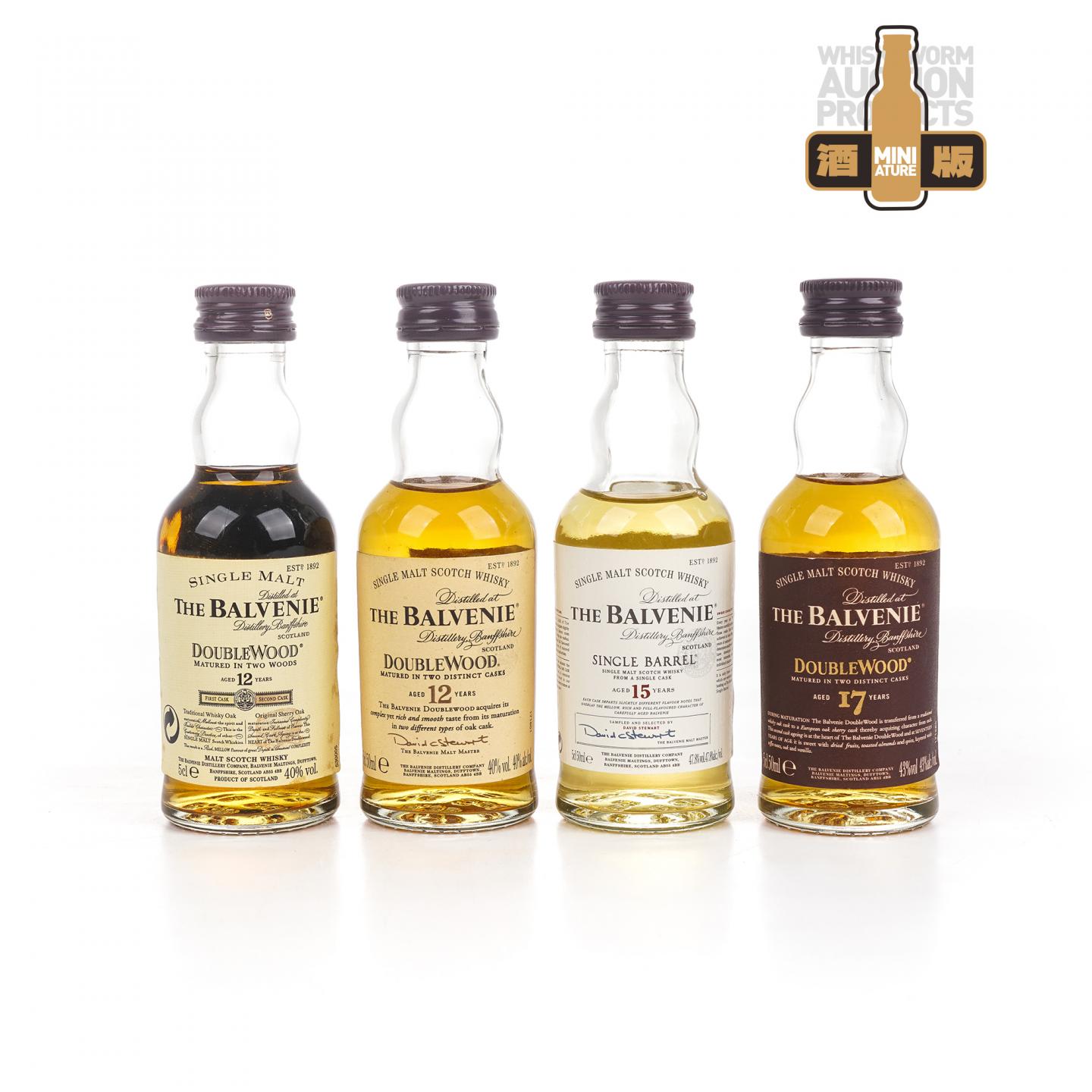 【酒版】Balvenie 百富 12/15/17年 50ml*4支组