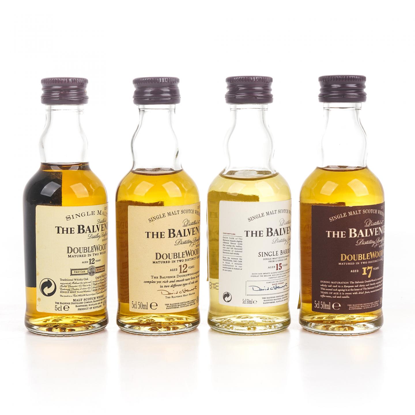 【酒版】Balvenie 百富 12/15/17年 50ml*4支组