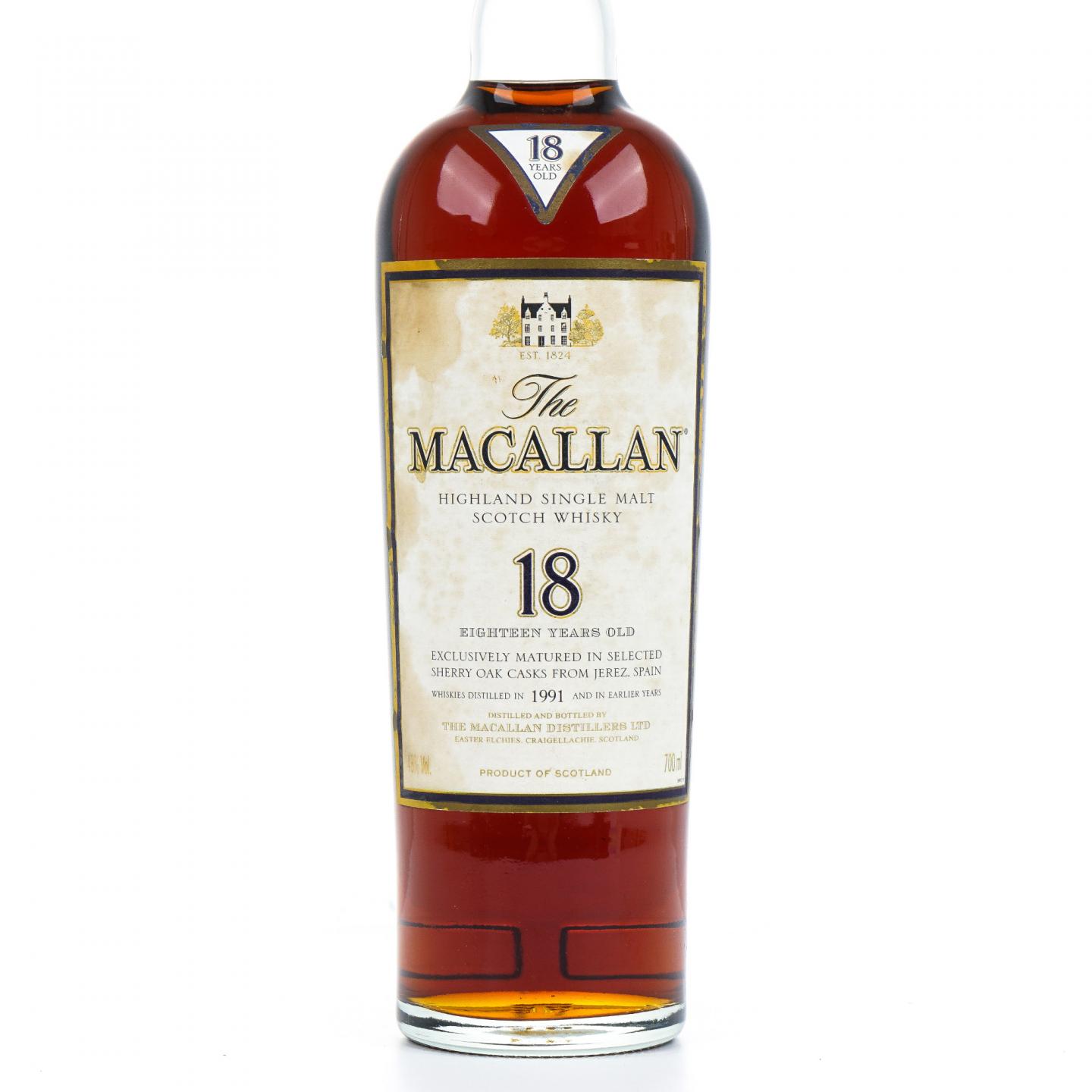 Macallan 麦卡伦 18年 1991 雪莉桶