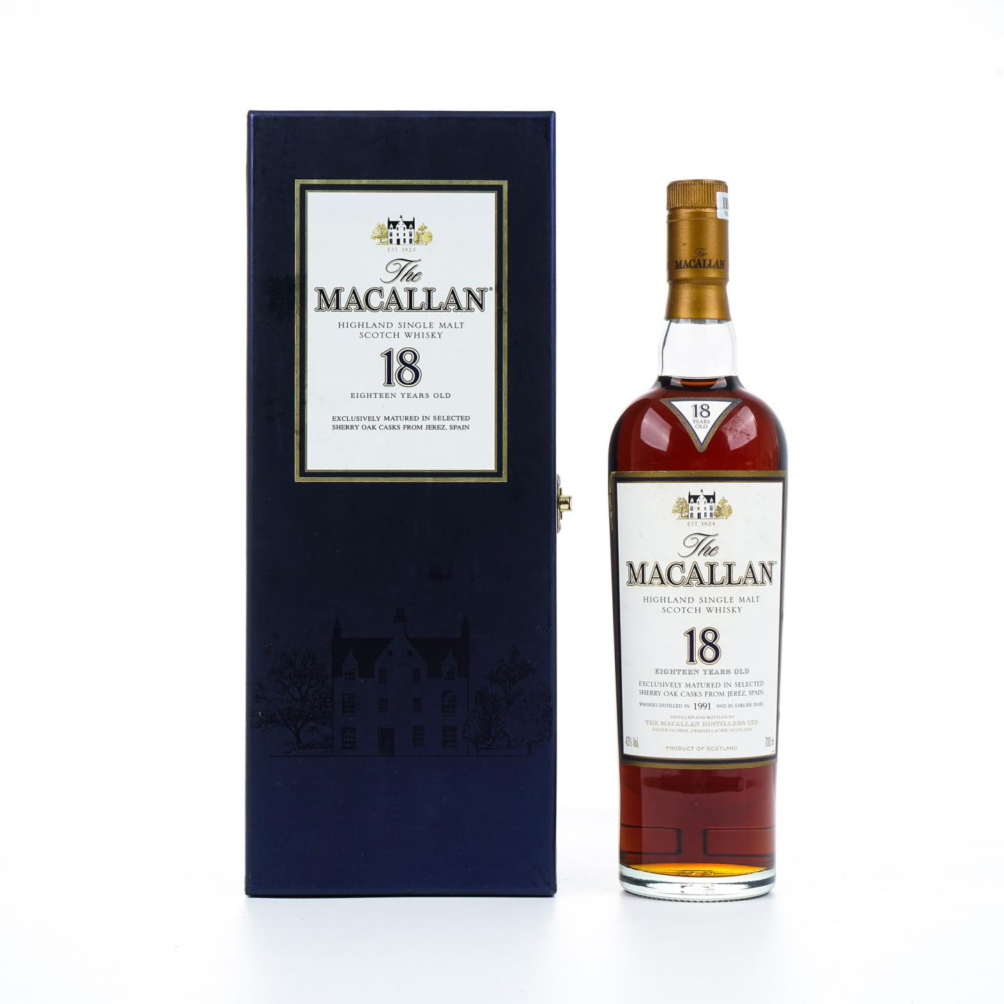 Macallan 麦卡伦 18年 1991 雪莉桶 700ml