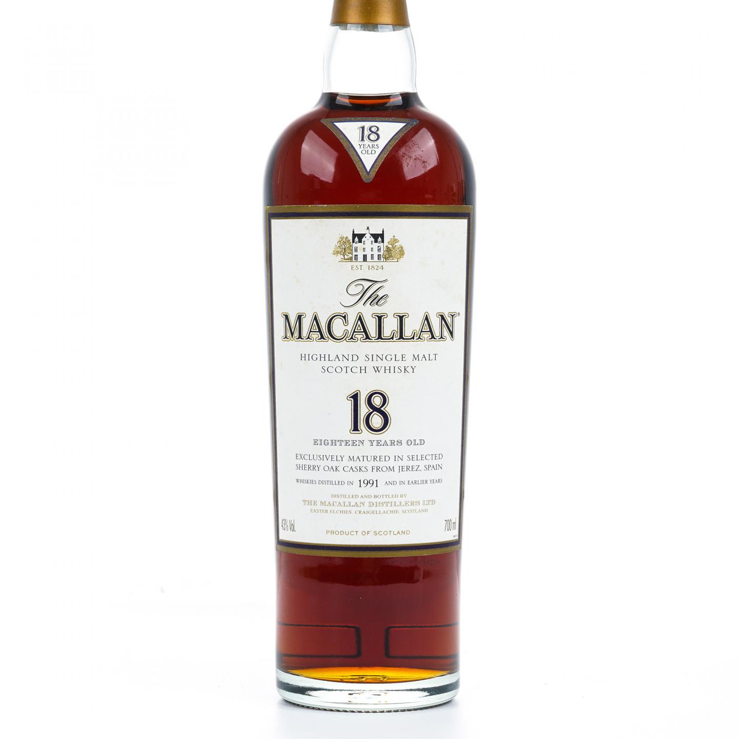 Macallan 麦卡伦 18年 1991 雪莉桶 700ml