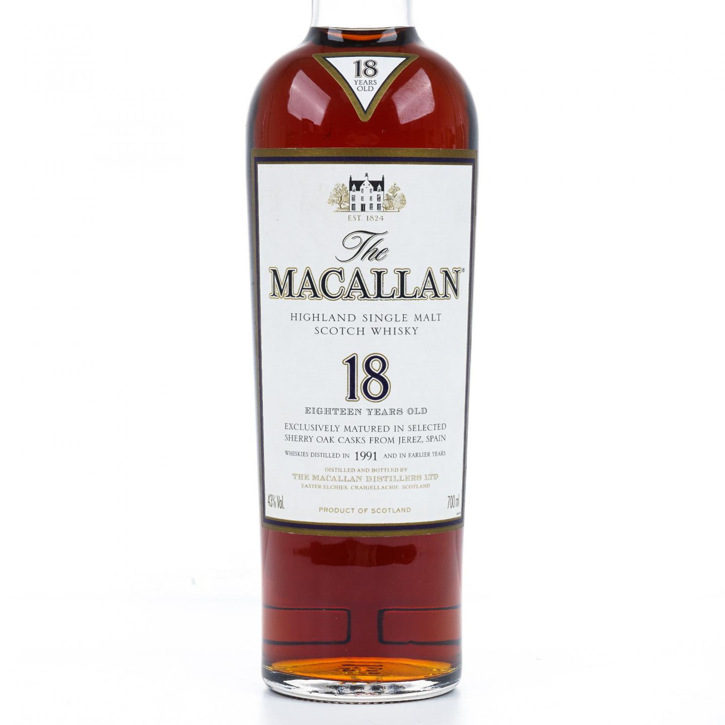Macallan 麦卡伦 18年 1991 雪莉桶 43%Vol.