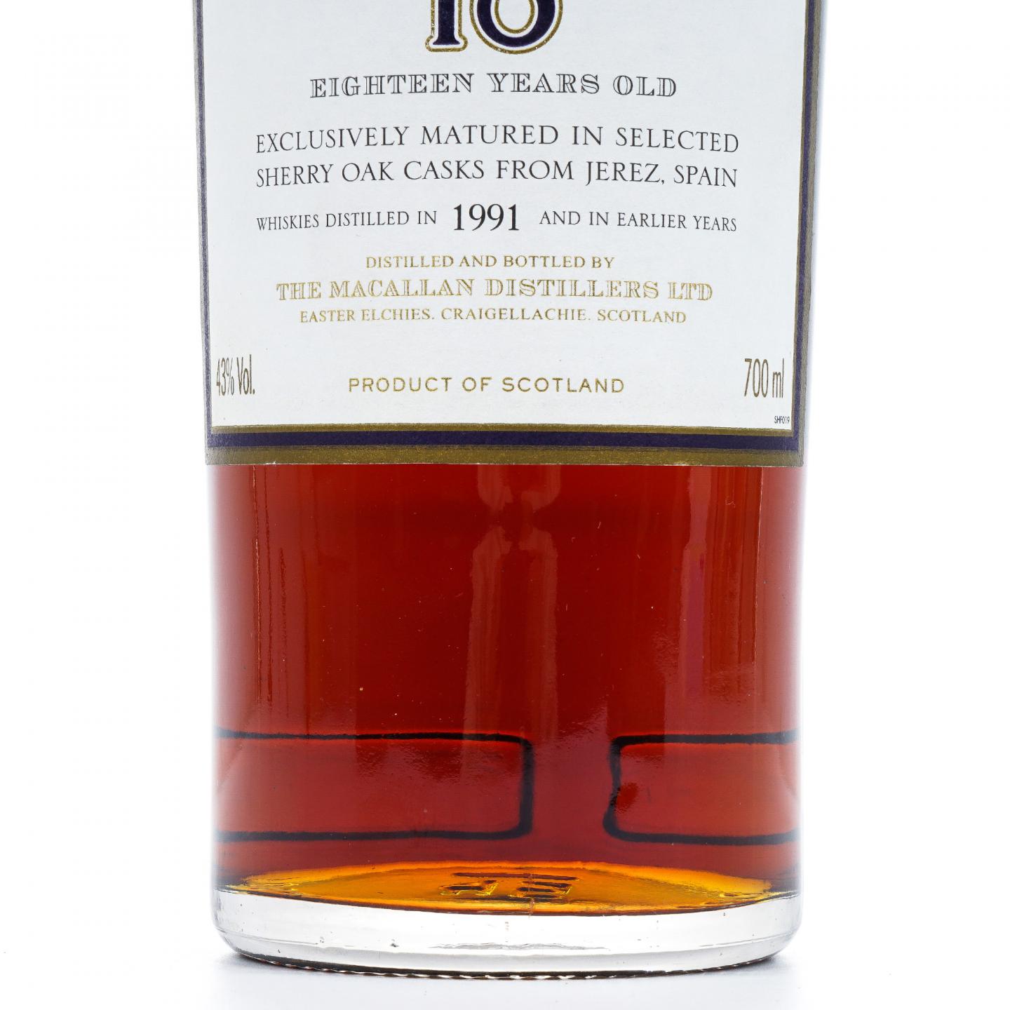 Macallan 麦卡伦 18年 1991 雪莉桶 43%Vol.