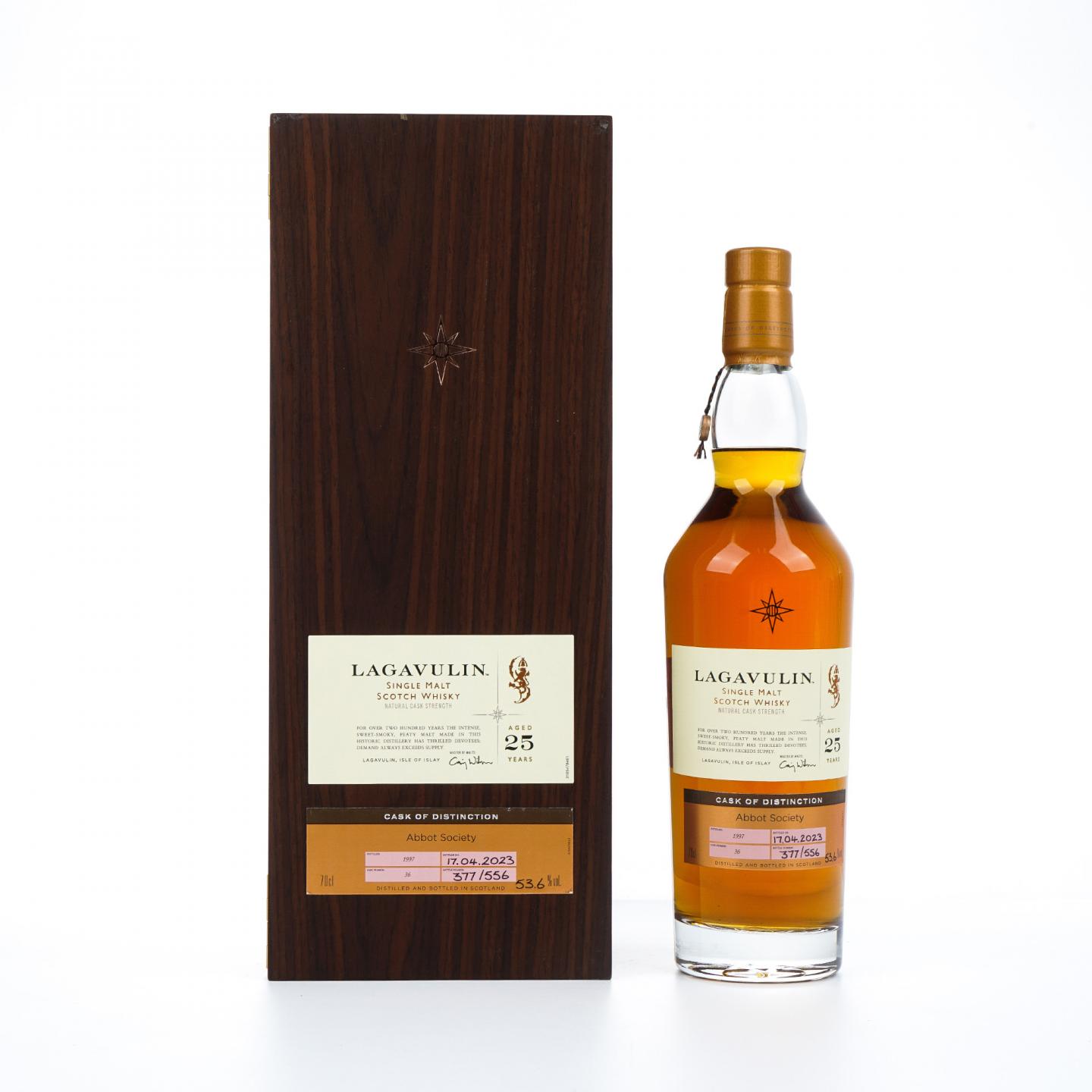 Lagavulin 乐加维林 25年 1997-2023 星星标 桶强 瓶码377