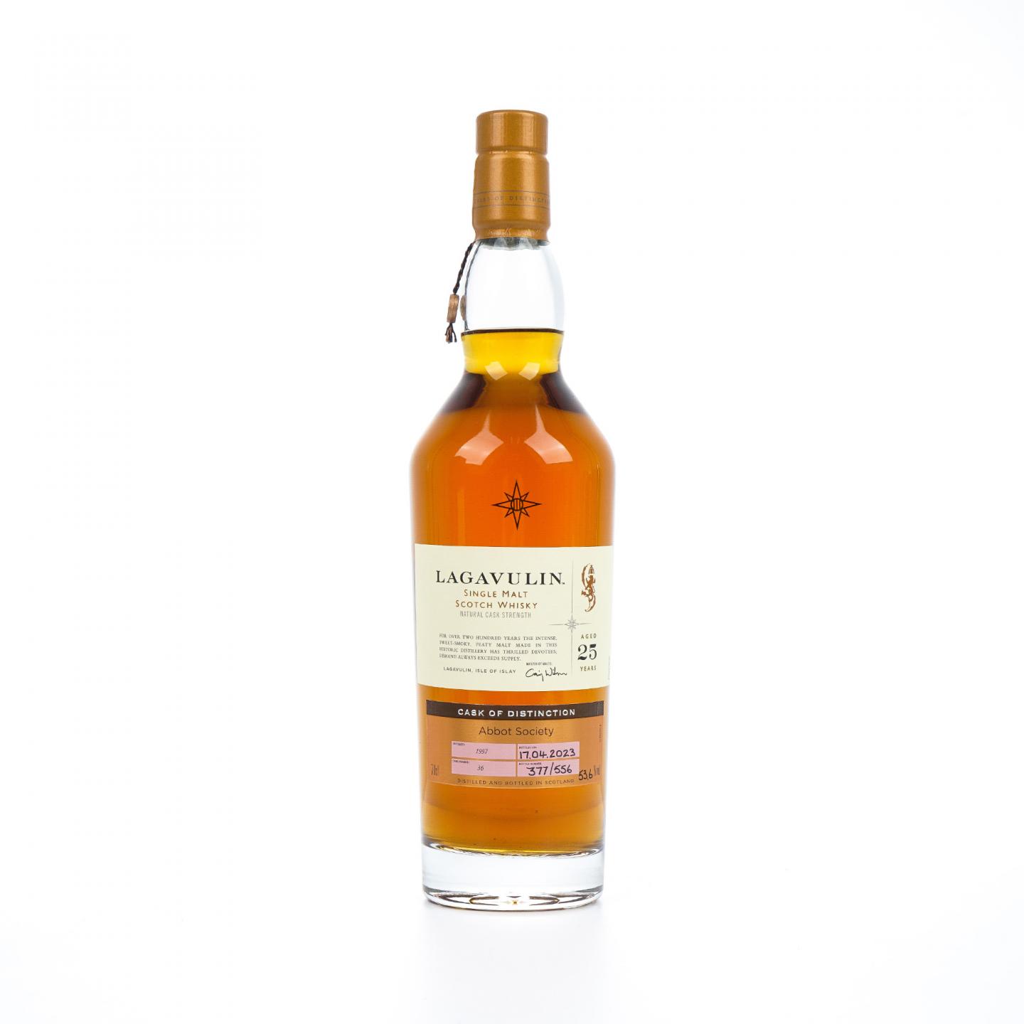 Lagavulin 乐加维林 25年 1997-2023 星星标 桶强 瓶码377