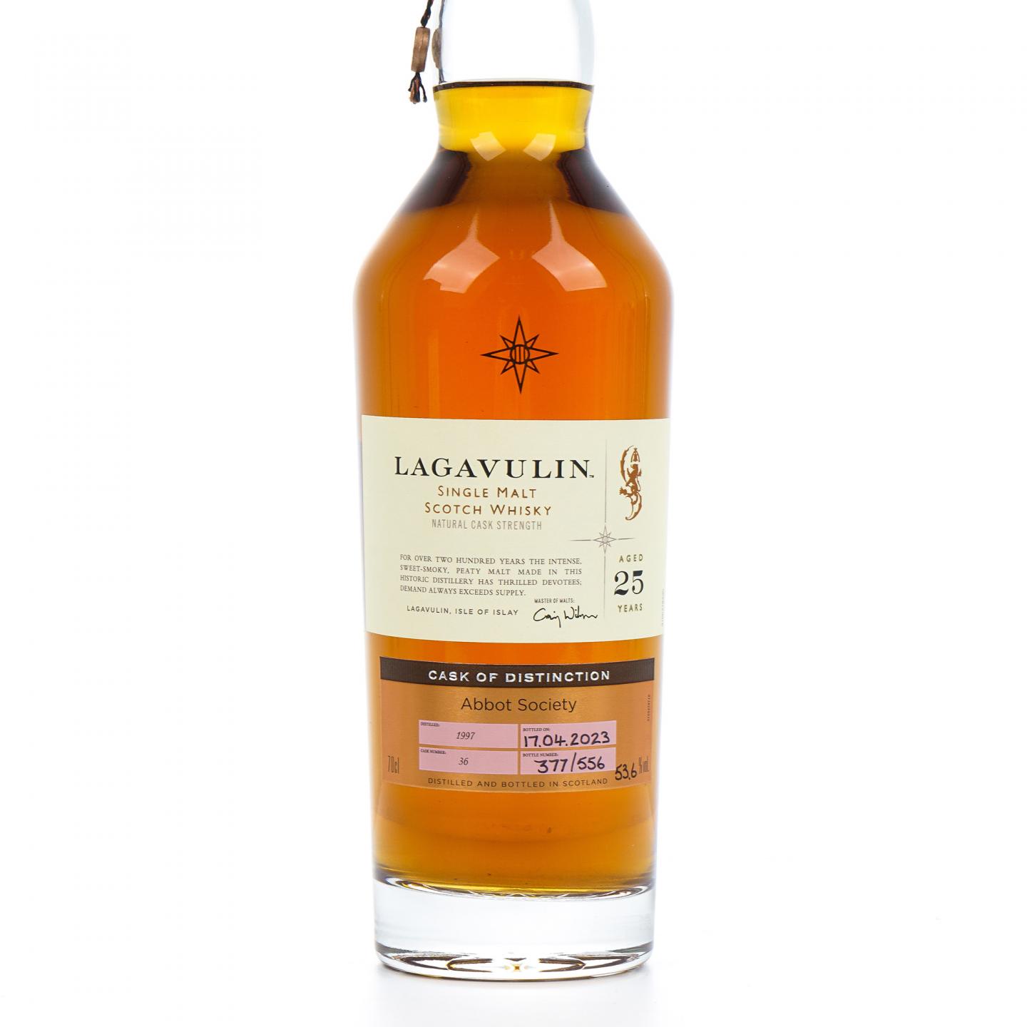 Lagavulin 乐加维林 25年 1997-2023 星星标 桶强 瓶码377