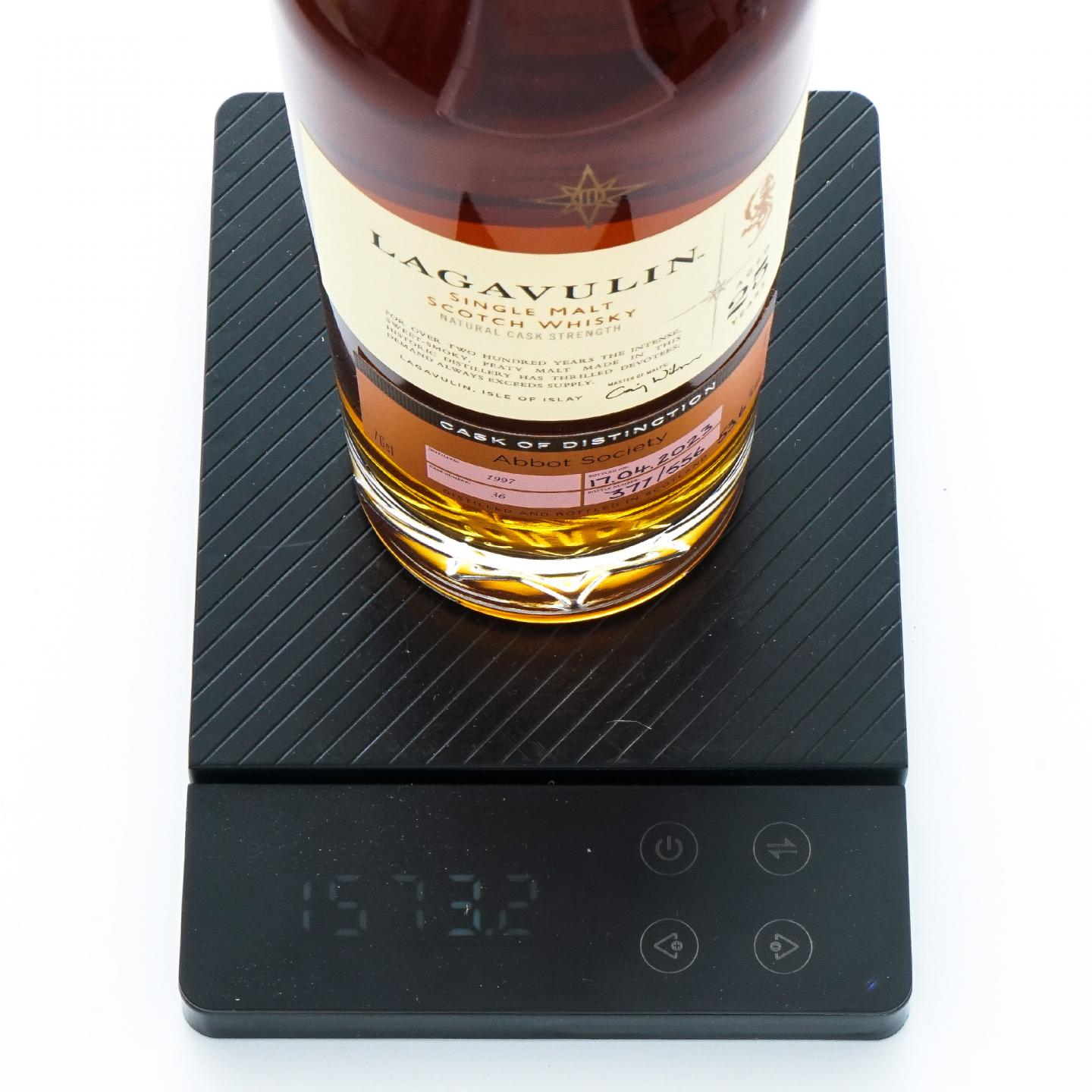 Lagavulin 乐加维林 25年 1997-2023 星星标 桶强 瓶码377