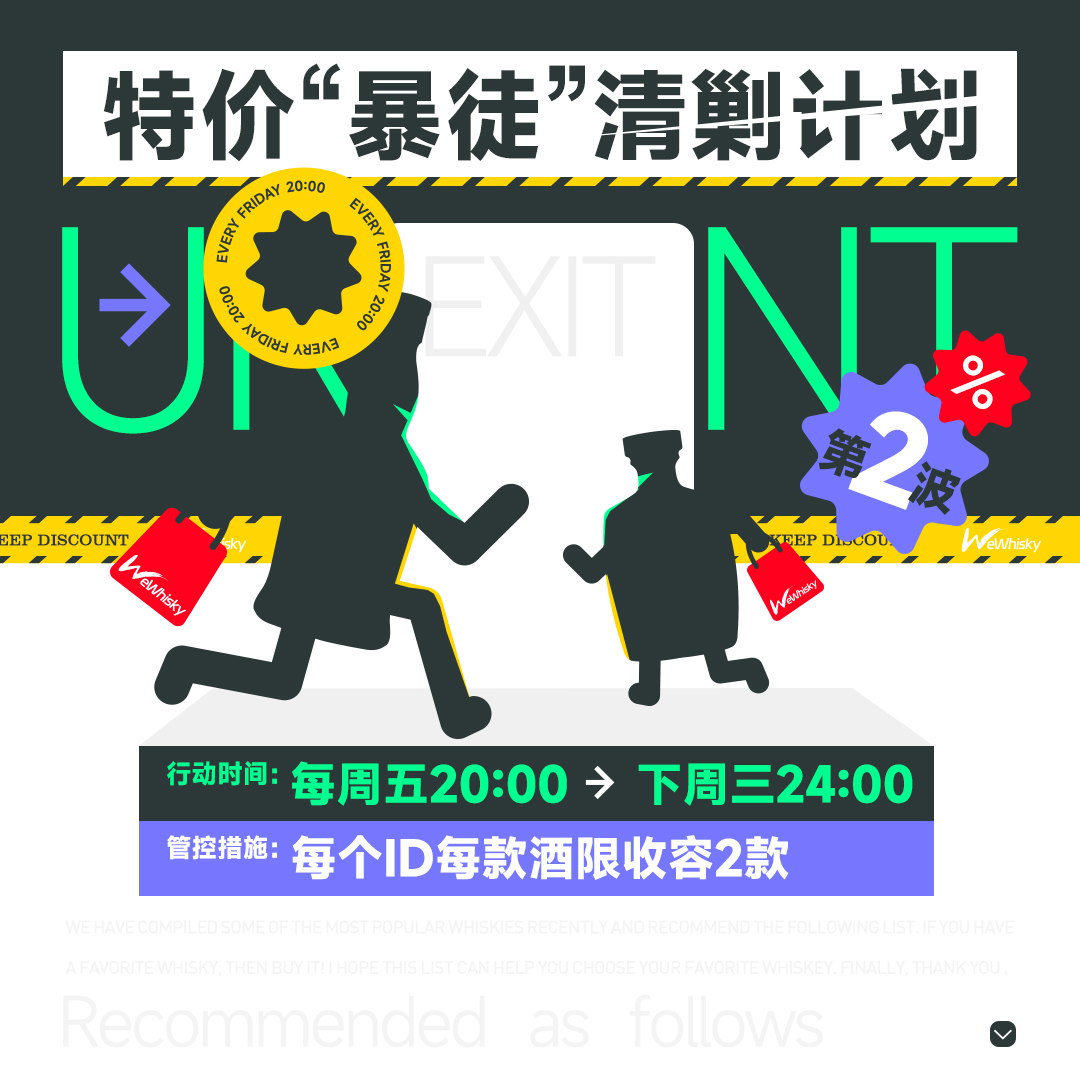 告急：库存失控！威士忌暴徒准备集体越狱 第二波！！