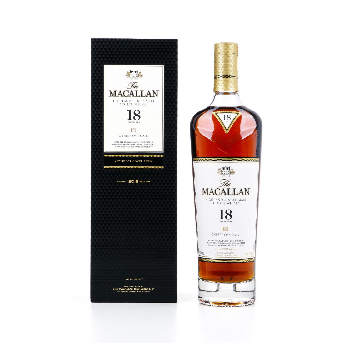 【附X光图】Macallan 麦卡伦 18年 2018 雪莉桶 黑盒