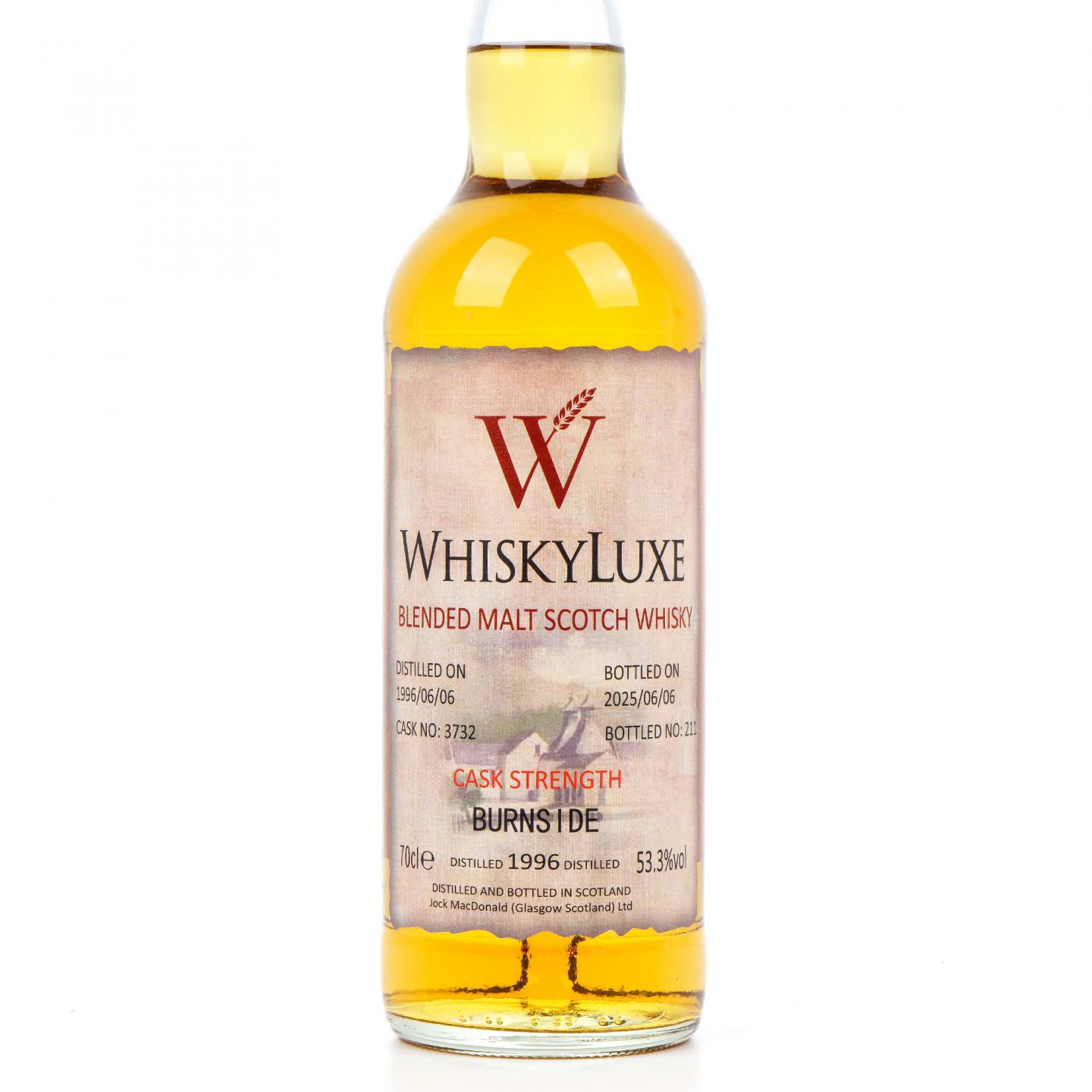 Burnside 1996-2025 百富汤匙桶#3732 Whiskyluxe 桶强