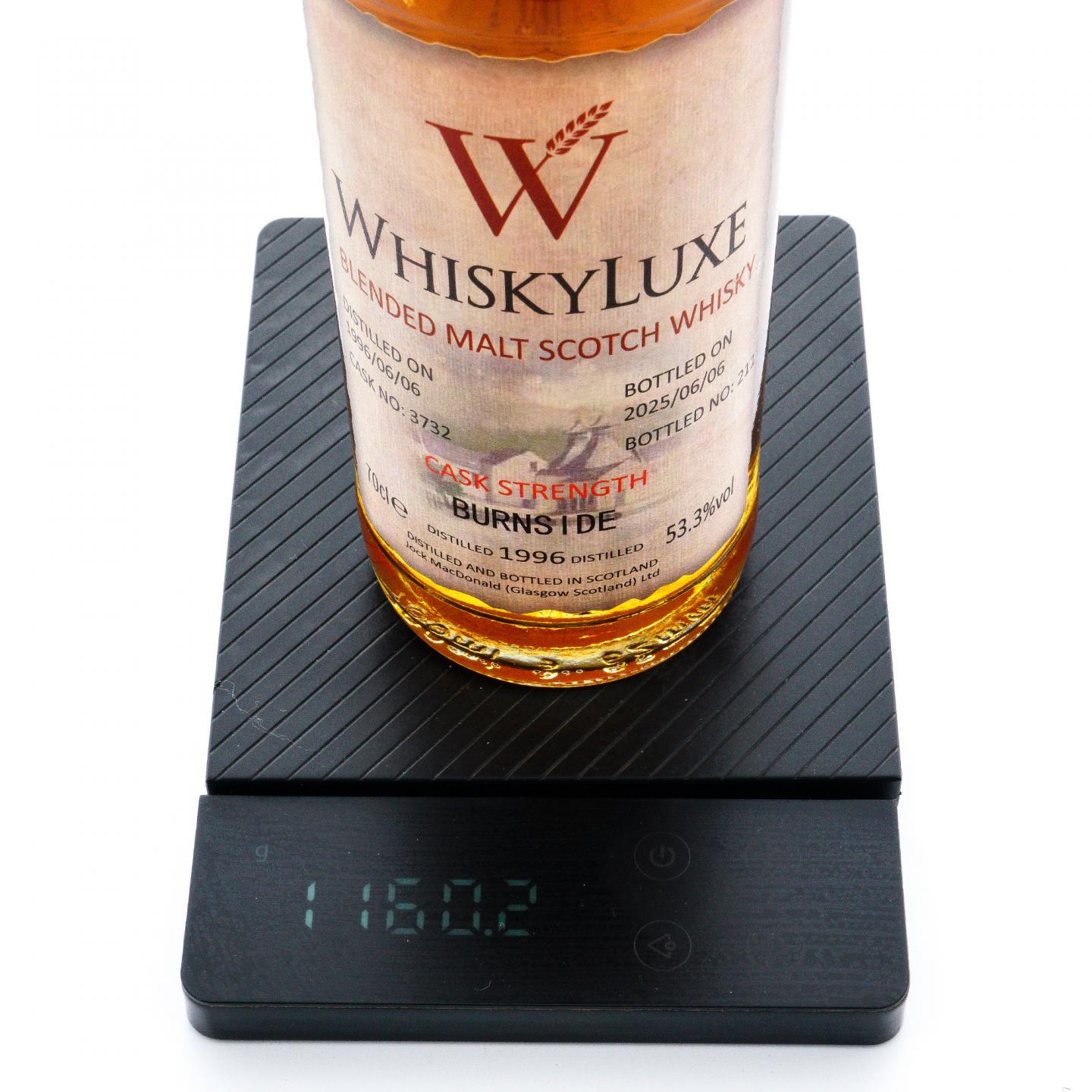 Burnside 1996-2025 百富汤匙桶#3732 Whiskyluxe 桶强