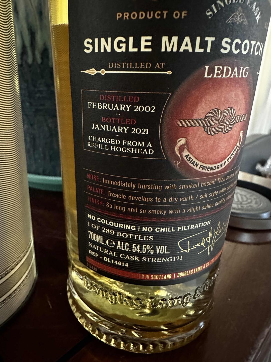 【绝版靓酒】Ledaig 里爵18年 桶强 亚太友谊系列（行货）