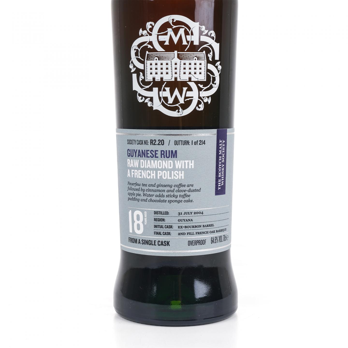 SMWS R2.20 圭亚那 18年 2004 单桶 朗姆酒 行货