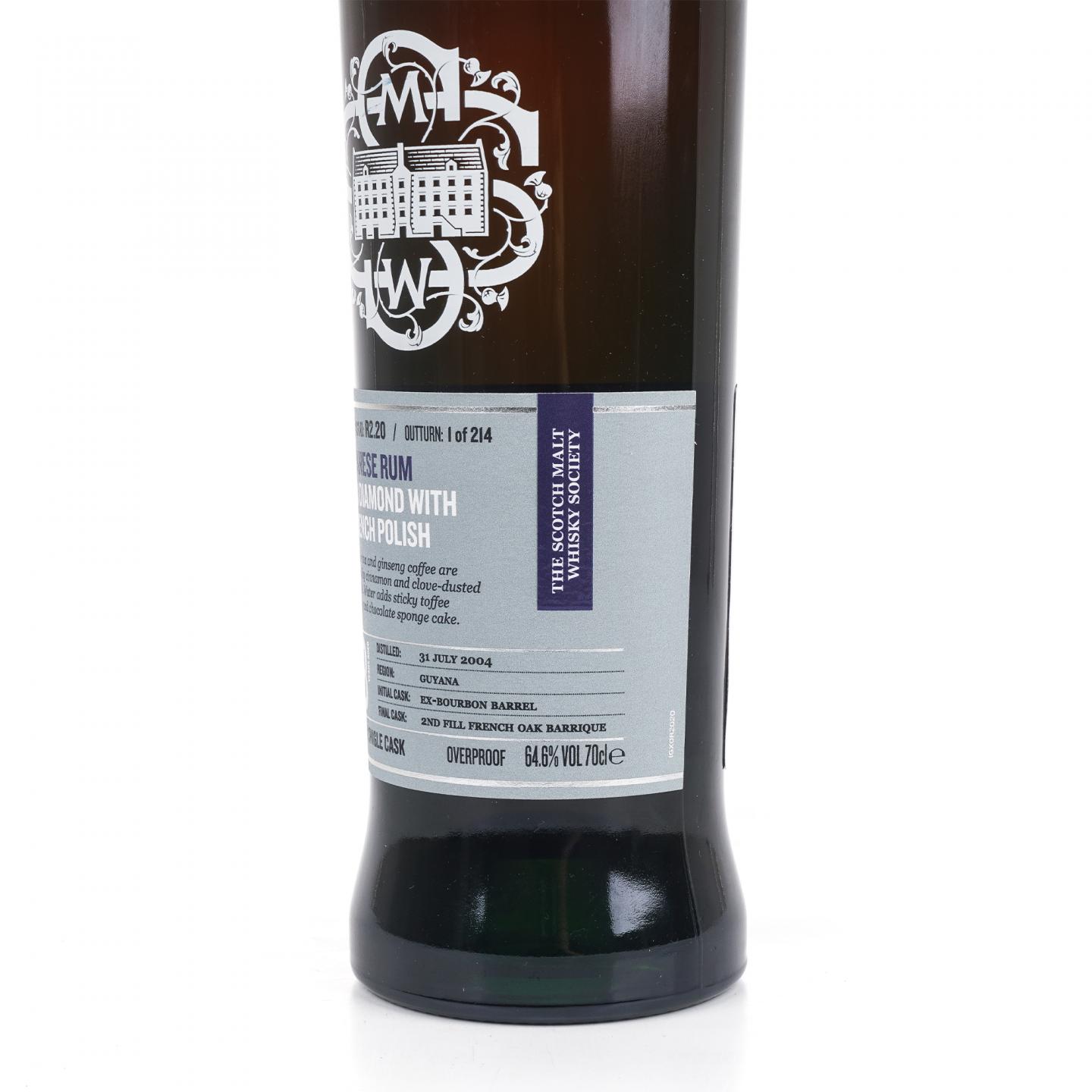 SMWS R2.20 圭亚那 18年 2004 单桶 朗姆酒 行货