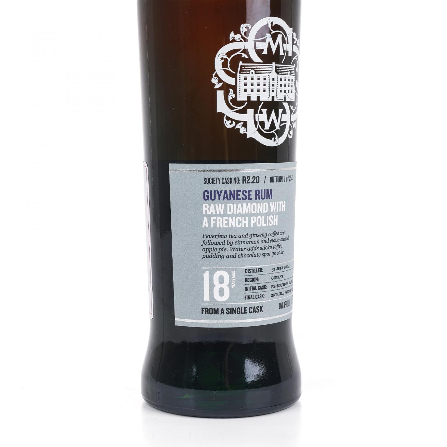 SMWS R2.20 圭亚那 18年 2004 单桶 朗姆酒 行货