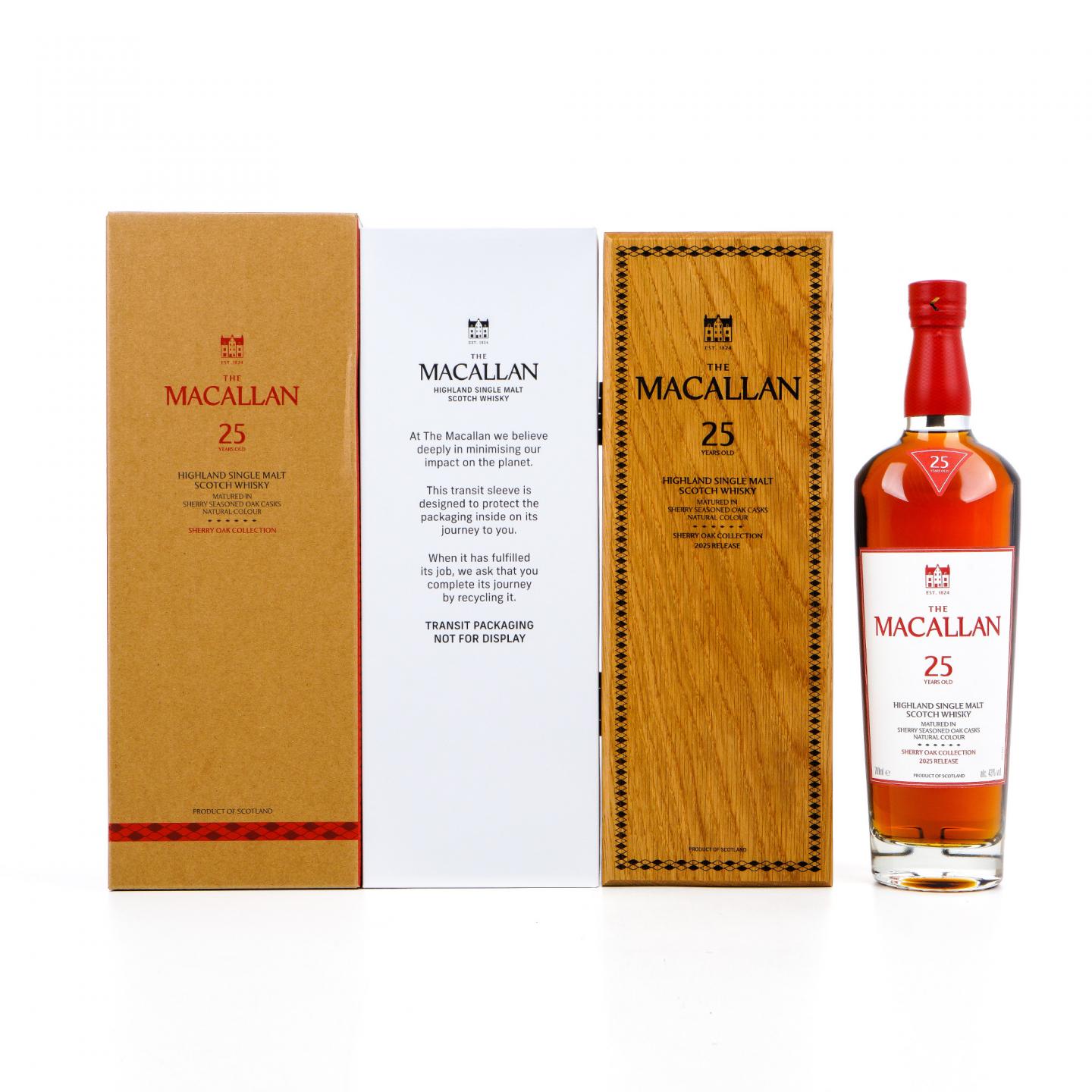 Macallan 麦卡伦 25年 2025 雪莉桶 木礼盒