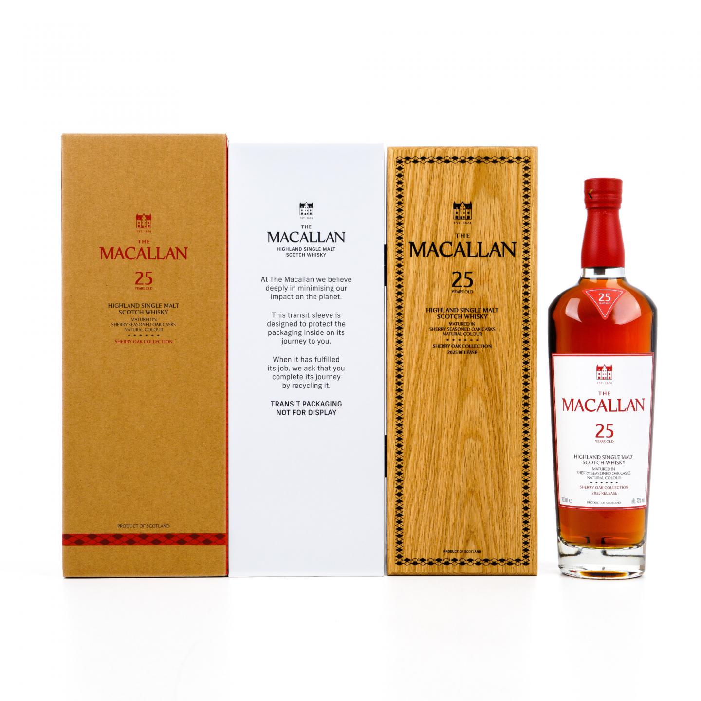 Macallan 麦卡伦 25年 2025 雪莉桶 木礼盒 700ml