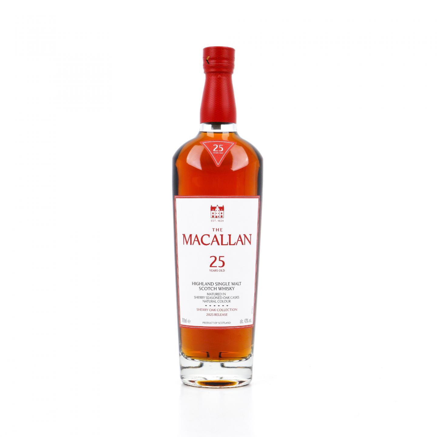 Macallan 麦卡伦 25年 2025 雪莉桶 木礼盒 700ml