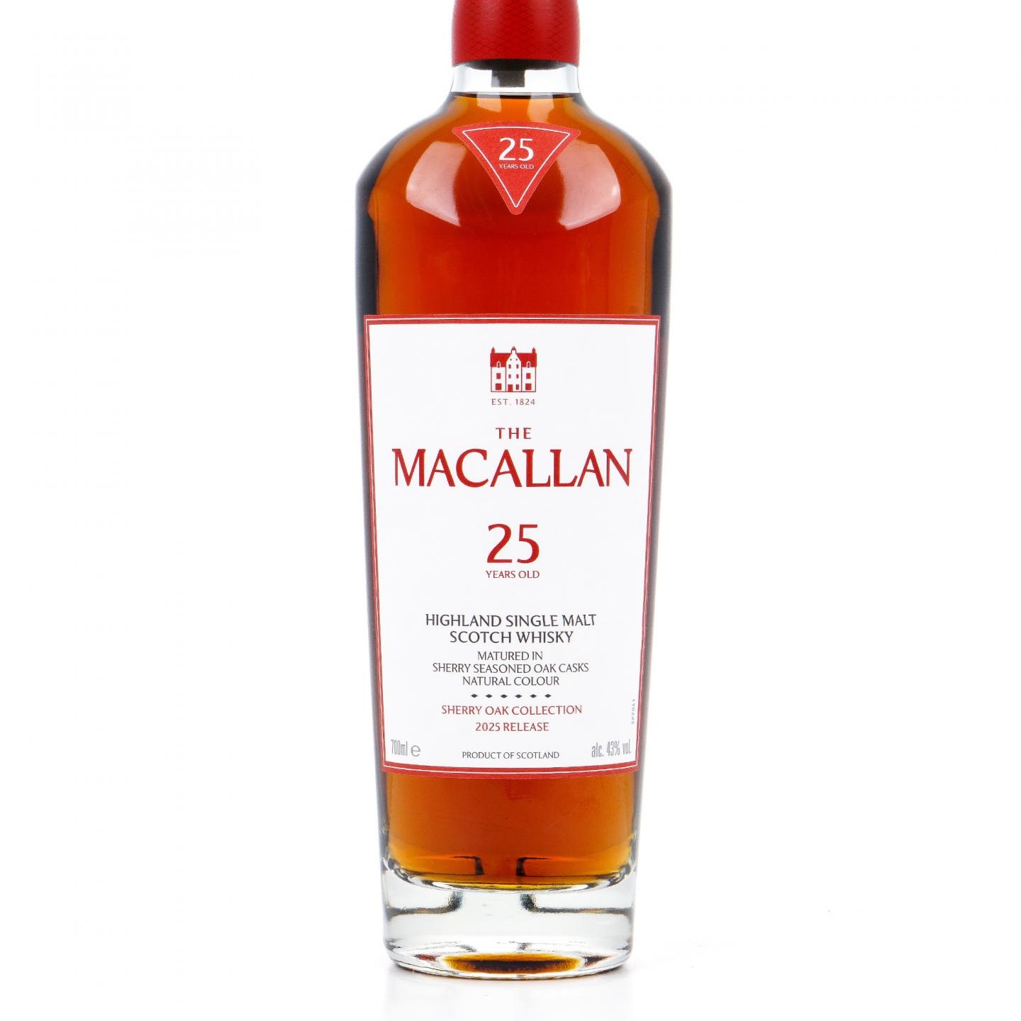 Macallan 麦卡伦 25年 2025 雪莉桶 木礼盒 700ml