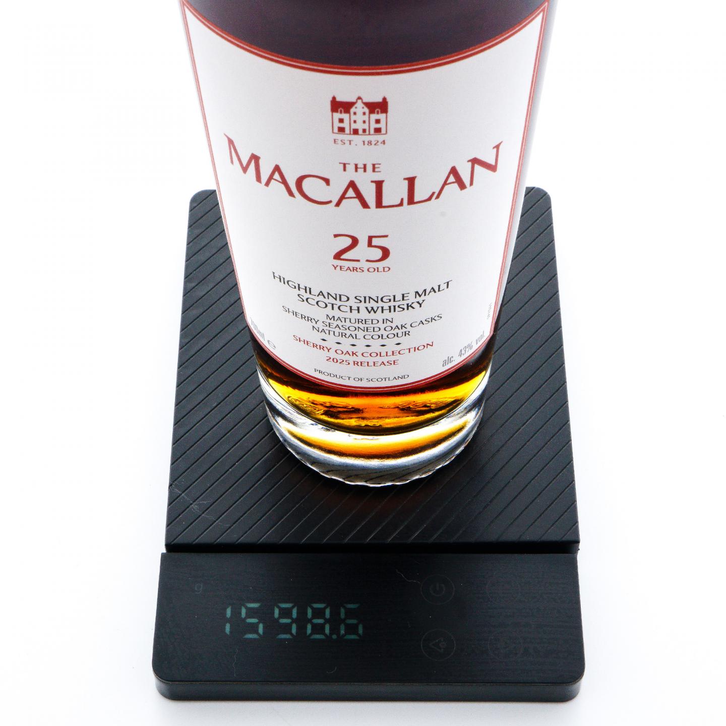Macallan 麦卡伦 25年 2025 雪莉桶 木礼盒 43%